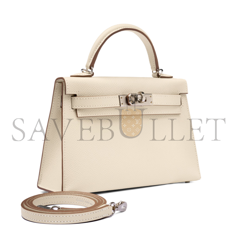 H**me5 mini kelly sellier epsom palladium hardware (19*12*5.5cm)